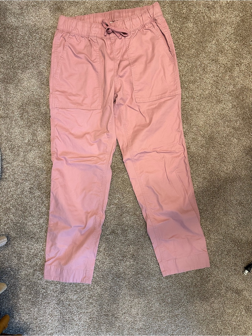 Women’s Pink Drawstring Casual Pants